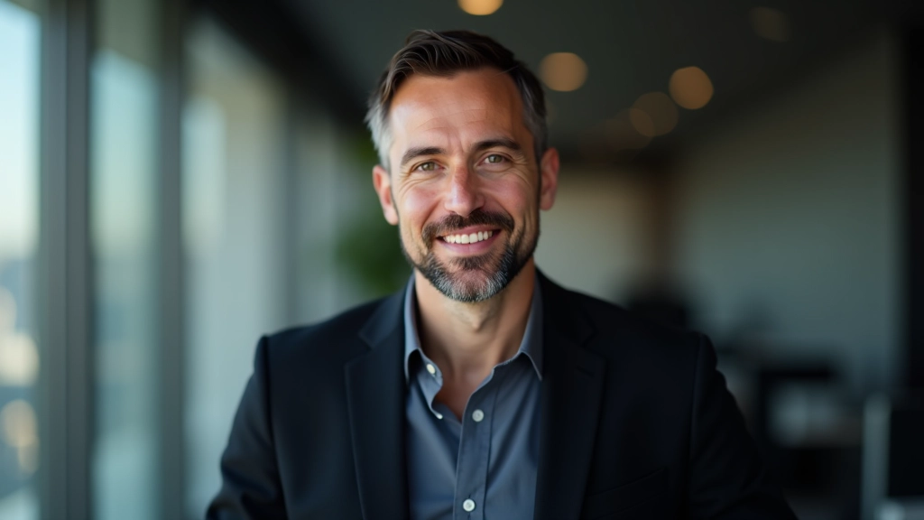 Yapay zeka etiği alanında uzman kurucu, profesyonel portre